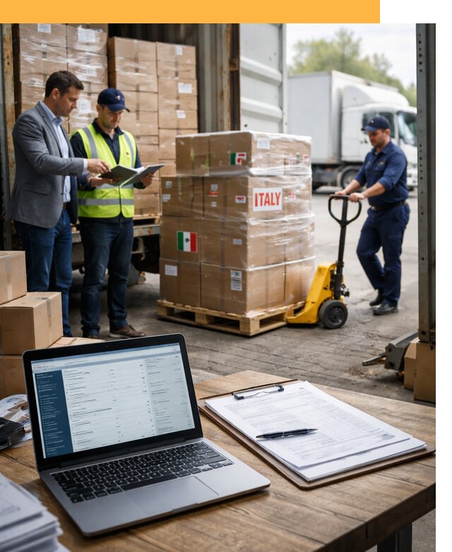 Доставка грузов из Италии: морские и авиаперевозки от 18535