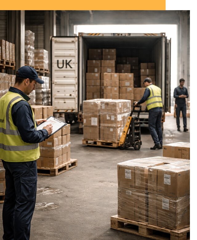 Доставка грузов из Великобритании с таможенным оформлением от 12871