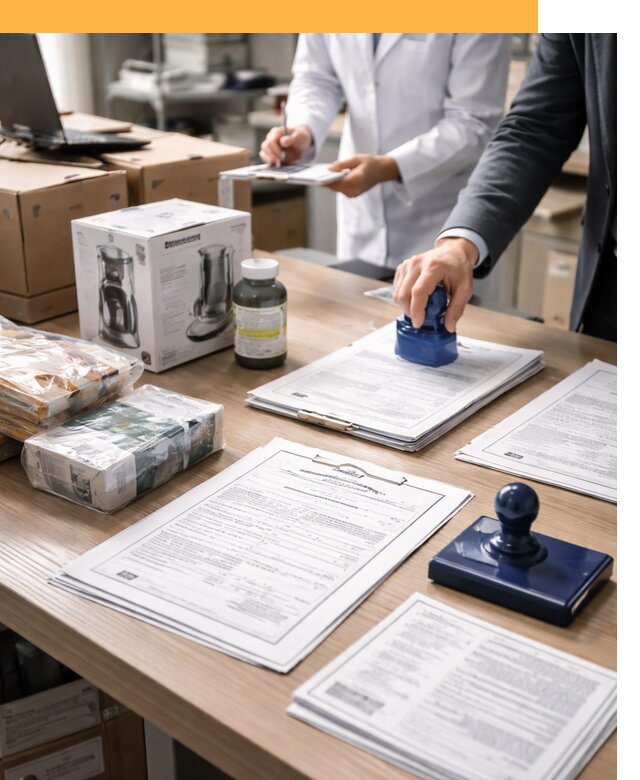 Сертификация импортных товаров от 12356 с таможенным сопровождением